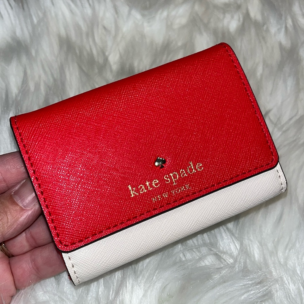 Kate Spade Red and Cream Wallet
